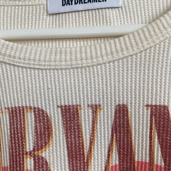 Daydreamer White and Pink Graphic Long Sleeve Tee - Picture 3 of 6